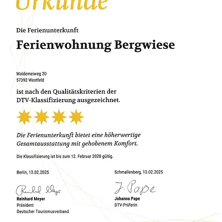 Bergwiese Appartement *
